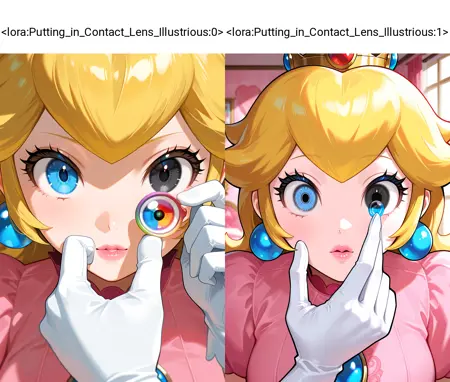 Putting in Contact Lens + Coloured Contact Lens | コンタクトレンズをつける + カラコン | Illustrious