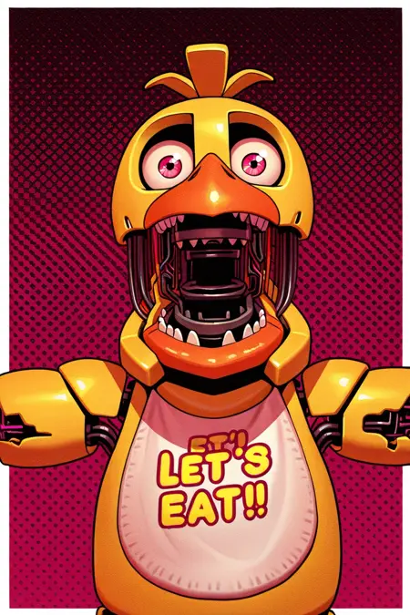 Withered Chica (Fnaf/Five Nights at Freddy's)