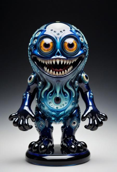 masterpiece,ultra-high resolution,incredible composition,extremely detailed, murano_glass_style
monster  with googly eyes, sharp teeth, rage extraterrestrial inside it, in space. made of enchanted  Macabre made out of murano_glass_style