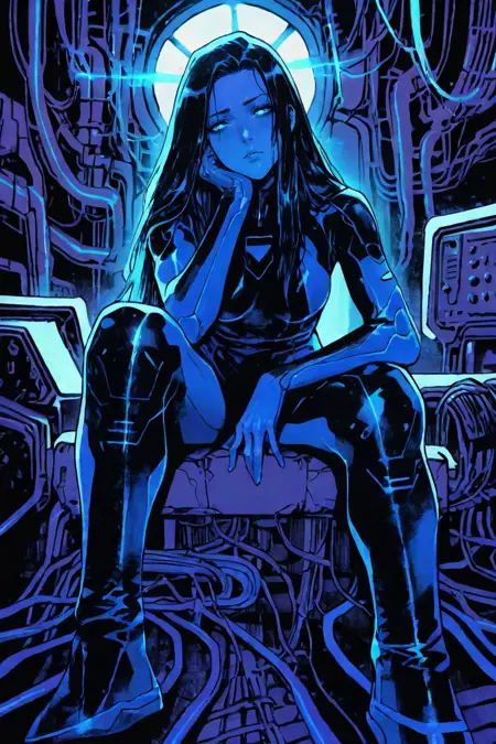 Cyberpunk Tarot Style
