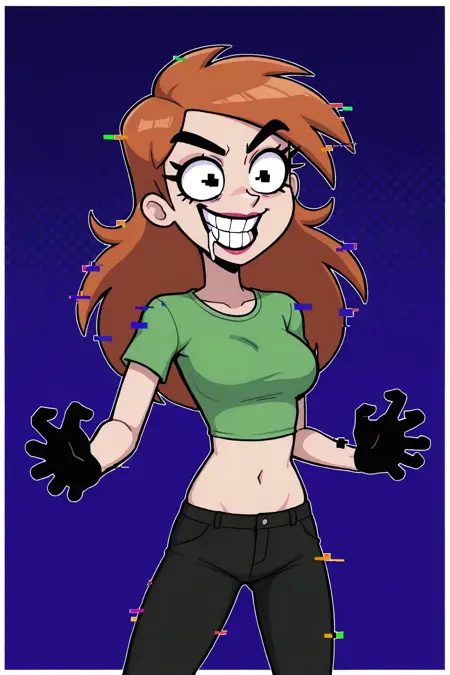 Corrupted Vicky (Friday Night Funkin/FNF Pibby Corrupted)