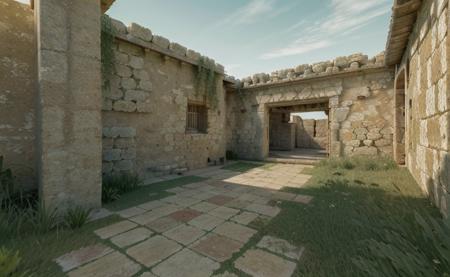 build:1.2, walls, lights:1.2,, sky, green:1.1, tiles:0.7,, dust2:1.4, building, overgrown, grass, (de_background),, window, outdoors, [ruins::10], ancient:0.5, detailed background, raw, <lora:cs:0.75>