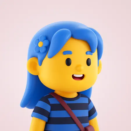 3D cartoon character