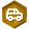 Gold Vehicle Badge