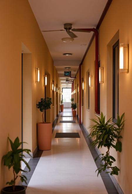 Apartment resident corridor