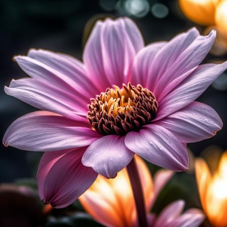 Macro photo of a flower <lora:JourneyLoRA:1>, (good composition), (in frame), centered, 8k, 4k, detailed, attractive, beautiful, impressive, photorealistic, realistic, cinematic composition, volumetric lighting, high-resolution, vivid, detailed, stunning, professional, lifelike, crisp, flawless, DSLR, 4k, 8k, 16k, 1024, 2048, 4096, detailed, sharp, best quality, high quality, highres, absurdres