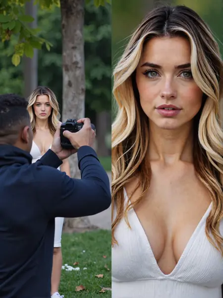 Split screen Photography BTS
