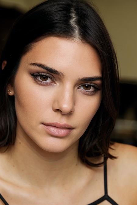 photography of kendalljenner,  <lora:KendallJenner_768-EXP!-000099:0.6> , black hair, mascara makeup eyes , eyeliner, long eyelashes, dark brown eyes colors, edge lighting, in a kitchen, wide angle, Snow , Black  Basque sit down, Hands On Cheek, Looking Up