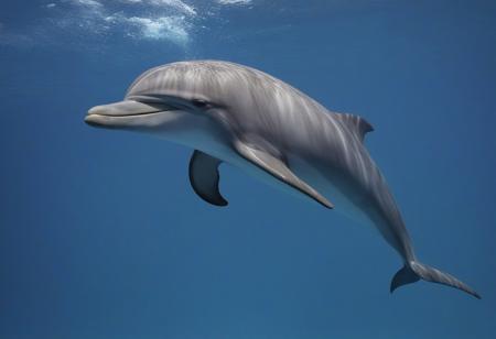 dolphin, underwater view