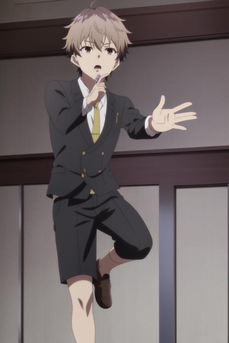 <lora:Ryuuou no Oshigoto!_kuzuryuu yaichi:0.7> kuzuryuu yaichi, dynamic pose, 8k, masterpiece, absurdres, anime, screencap,