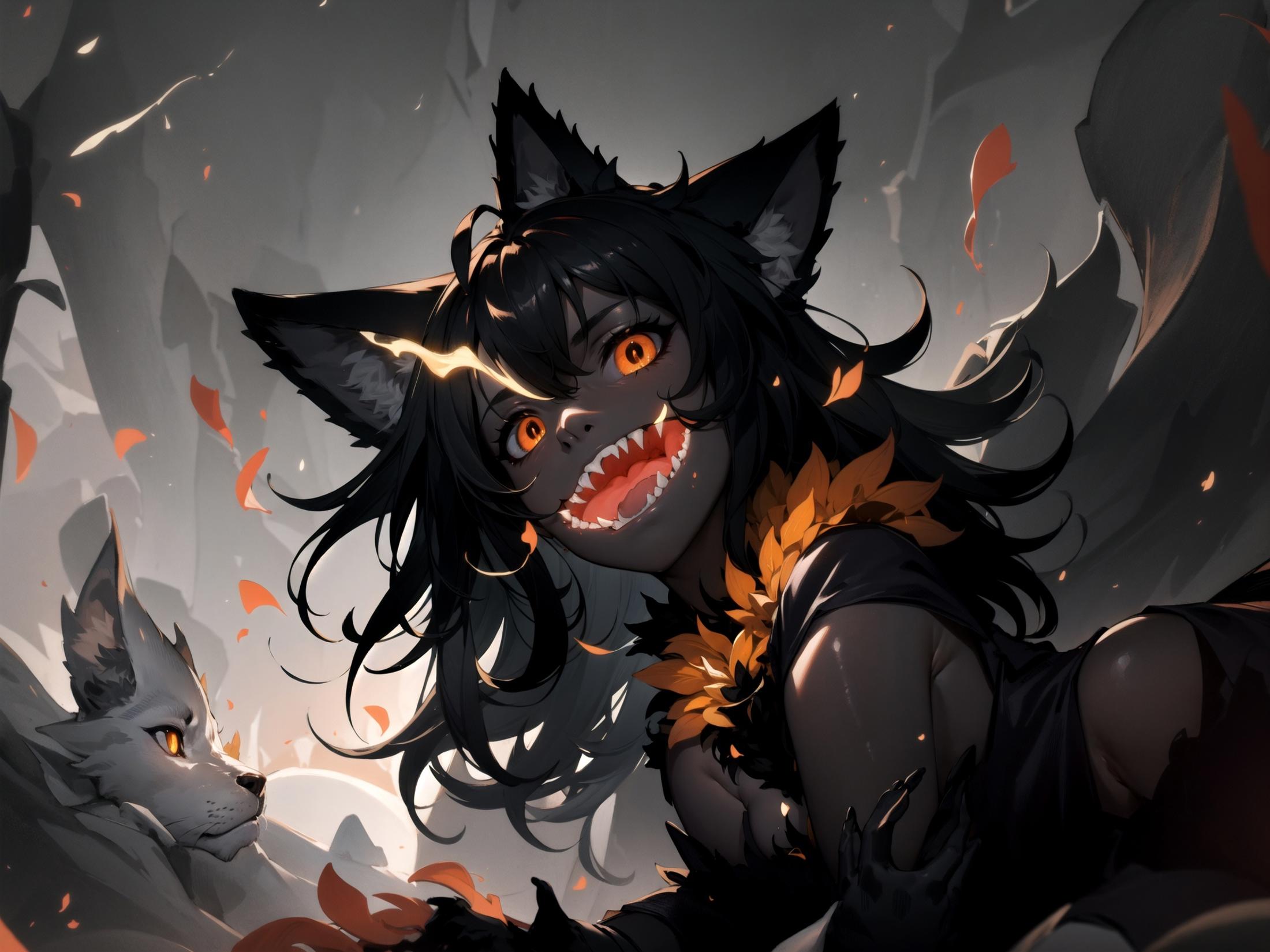 Hellhound (Monster Girl Encyclopedia) MGE LoRA image by PotatCat