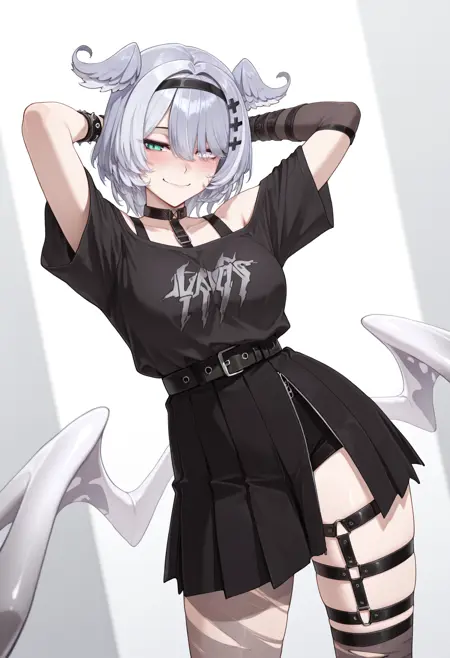 Elira Pendora Goth/E-Girl Outfit [Illustrious] Nijisanji