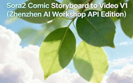 Sora2 Comic Storyboard to Video V1 (Zhenzhen AI Workshop API Edition)