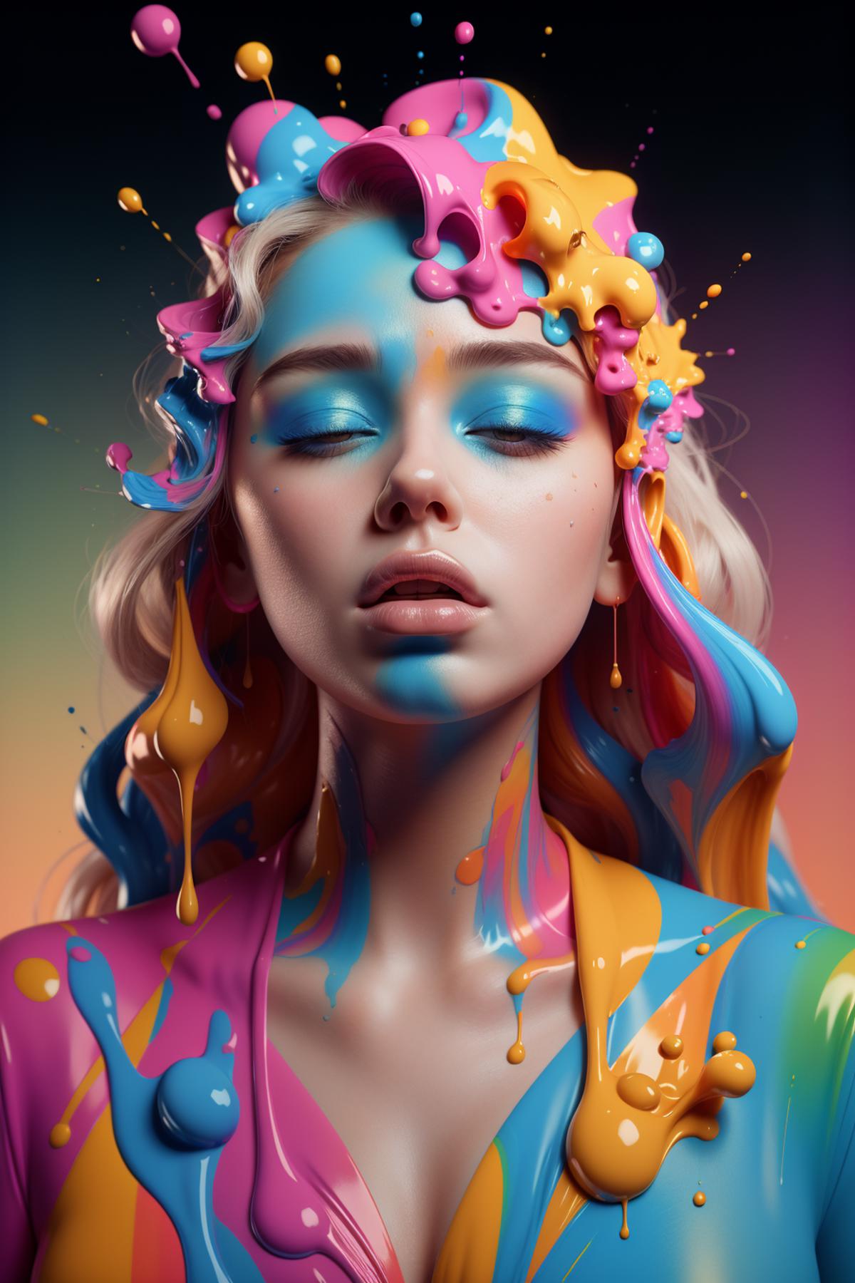 colorful face 霓颜 image by buffert
