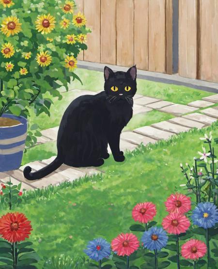 A cat in the garden, 1other, outdoors