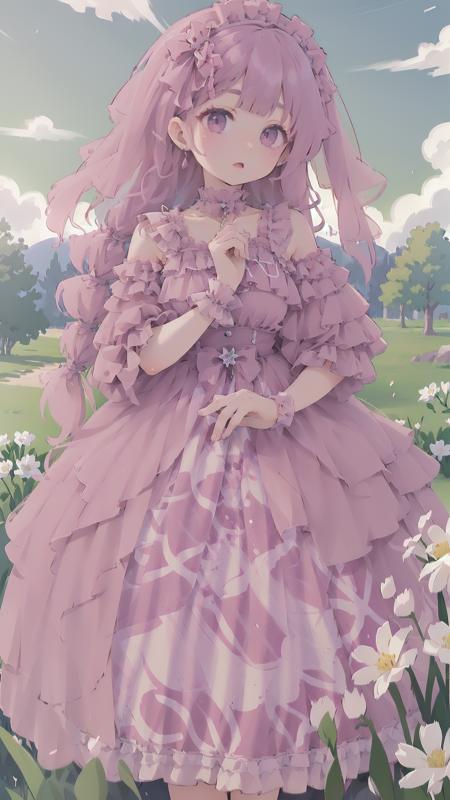 jhsy \(manaka nemu\) pink dress