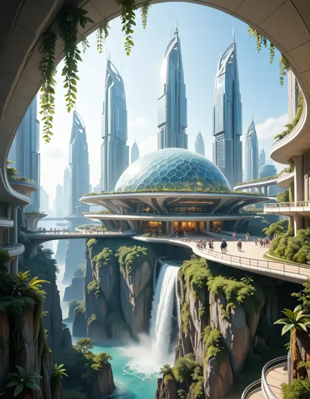 futuristic city pony