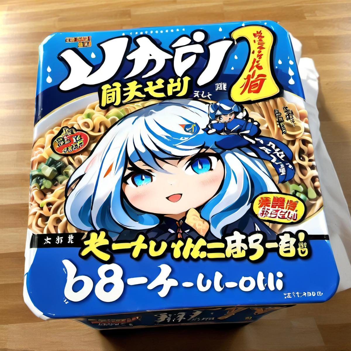 Square instant noodle box image by jiutaogong