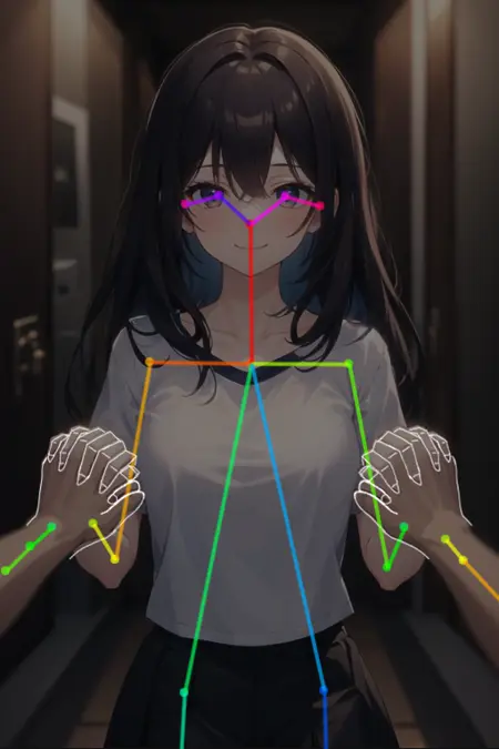 [OpenPose + Canny] POV Holding hands