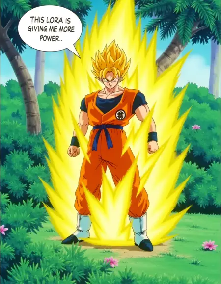 DBZ anime style - Flux Lora