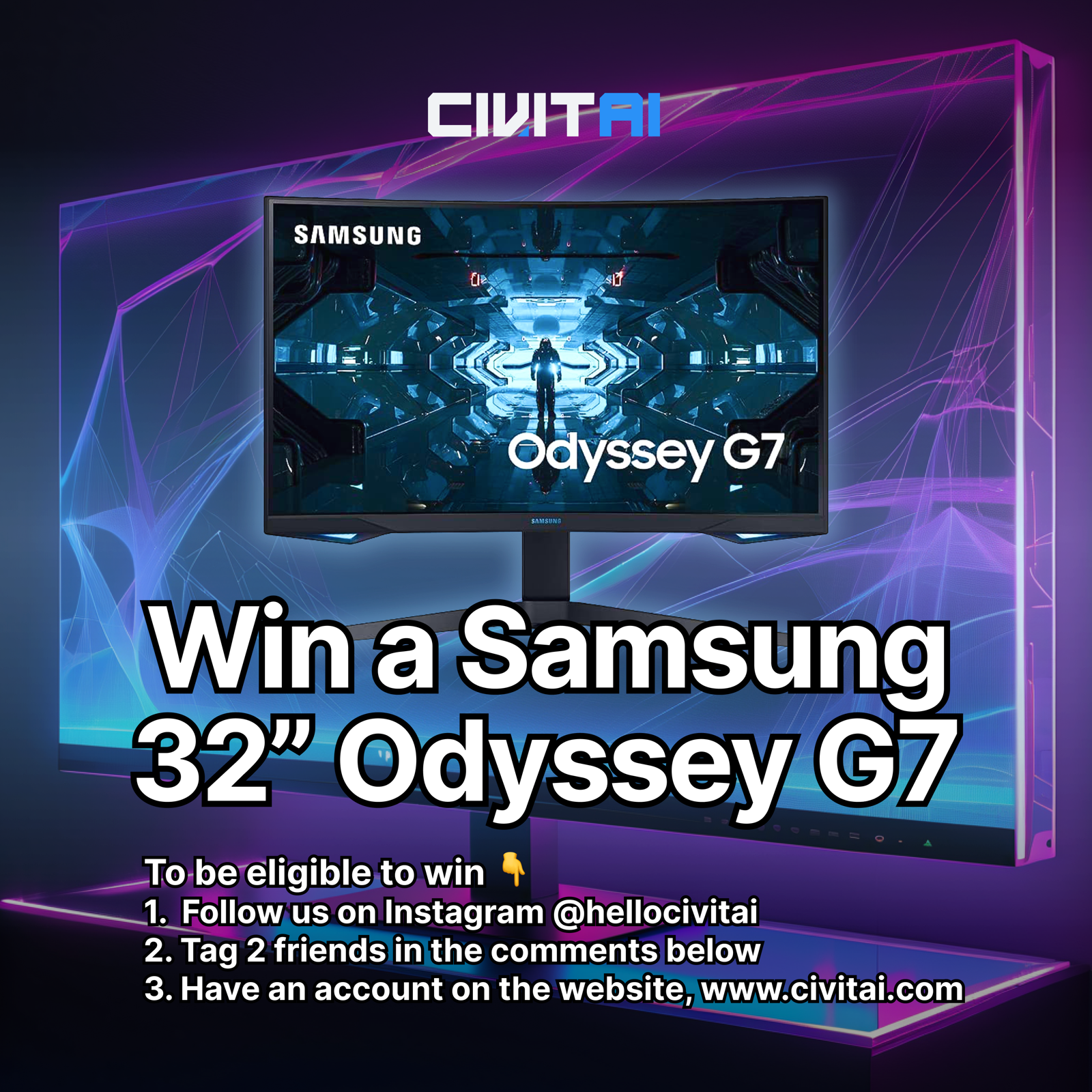 ENDED - Win a Samsung Odyssey G7 in Our “Screens & Things” Instagram Contest!