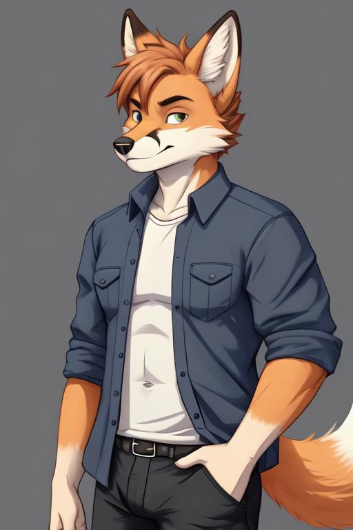 Fox,male,clothed