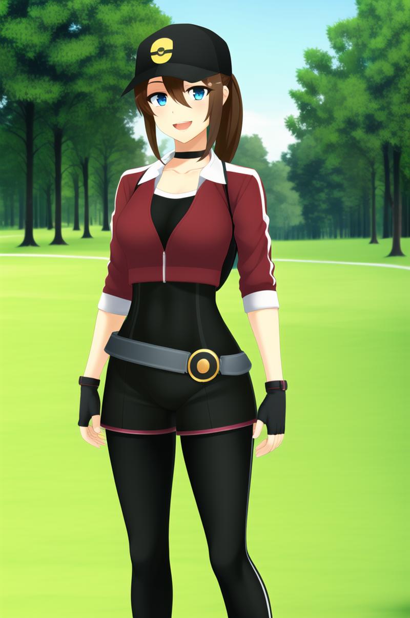 Pokemon Go - Female Trainer (Red) [COMMISSION] image by turkey910