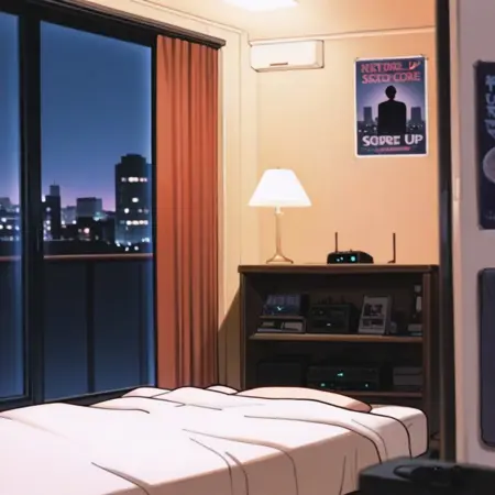 90s Retro Anime Backgrounds - Illustrious