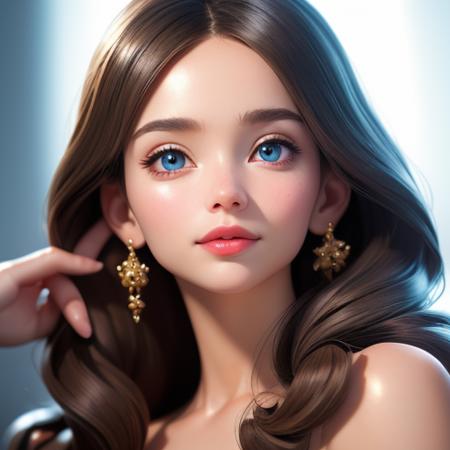 (masterpiece, sidelighting, finely detailed beautiful eyes: 1.2), masterpiece*portrait, realistic, 3d face, glowing eyes, shiny hair, lustrous skin, solo, embarassed, (midriff),