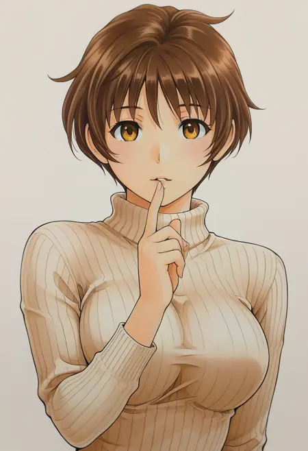 とあるマンガの絵柄 a certain manga style