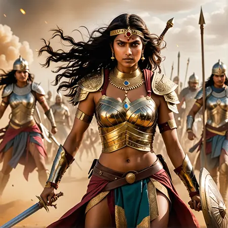 Warrior of history - Comic book style