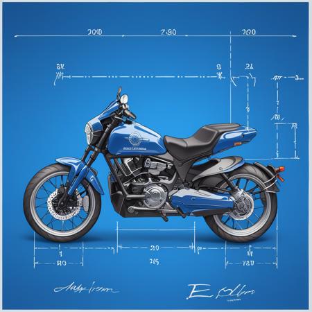 blu3print technical drawing, white lines, blueprint, no humans, blue theme