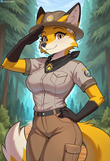 Ember the Firesmart Fox [PonyXL/Illustrious]