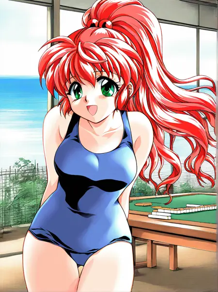 中嶋幸美 illustrious Nakajima Yukimi (Wakuwaku Mahjong Panic! 2 -Kokushi Musou-)