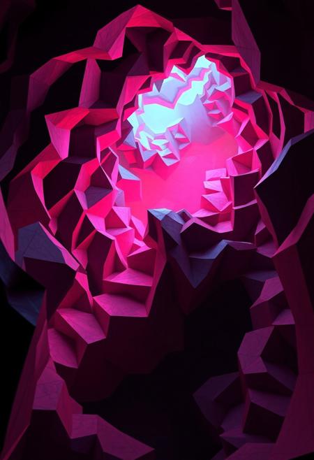 exaggerated curves, psychedelic tones, unsettling, (polished:-1.3), (disjointed anatomy:-1.3), minimal details, intersecting planes of distorted reality, interlocking polygonal patterns, sharp and jagged structures, (low quality:-1.2), high resolution, stark lighting from unknown sources, infinite geometry, (ugly:-1.3), photorealism, saturated hues, raw, non-euclidean space, vibrant, angular geometric forms, fractal patterns in the environment, fragmented reality, sculptural appearance, (bad composition:-1.3), (smooth surfaces:-1.4), (blurry:-1.2),worm, distorted space-time, (overly ornate:-1.5), (cartoonish:-1.1), intricate fractal structures, fractured space, neon glow, (soft lighting:-1.2), (emphasis on non-euclidean geometry:1.6), dystopian vibe, (noisy:-1.1), rigid geometric structure, primal aesthetic, brutal edges, (overloaded multichromatic colors:1.6), impossible geometry, recursive shapes, multichromatic colors