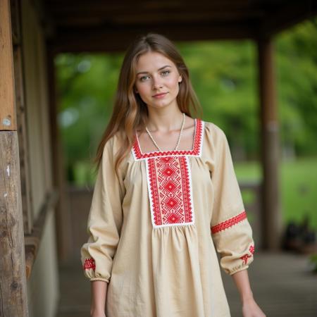 Tradicional slavic woman dress V1