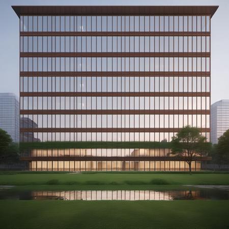 (masterpiece), best quality,8K,no humans, outdoors,
bangonglou,office building,
scenery, outdoors, sky,tree, reflection,cityscape, grass, day, building,window, <lora:ZSofficeV1.0-000047:0.6>