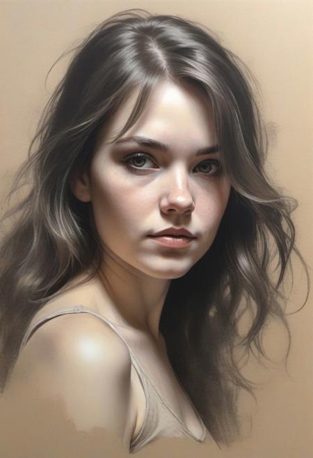 Close-up, high quality, masterpiece, 8k, hdr, rgb, portrait, raw photo, bright rich colors, (masterpiece, best quality, detail),
rough charcoal drawing, beautiful girl, light beige paper, stain, rough shading, inspiration,
Greg Rutkowski, Craig Davison, Jenny Saville, Bernie Wrightson, Frank Frazetta,