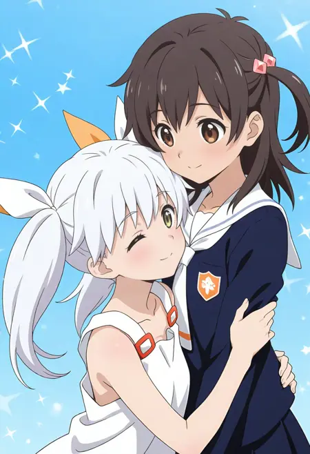 小湊 るう子 ＆ タマ ( WIXOSS selector ) / Kominato Ruko & Tama [illustrious/NoobAI]