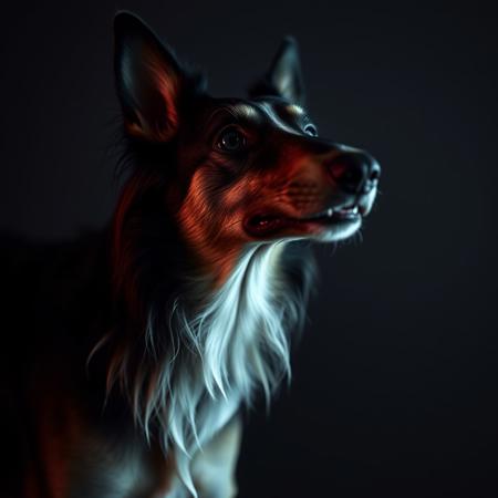 A long snout dog borzoi-saluki-whatever has crashed the production server in an unfortunate incident bringing forth the "Maintenance Mode", but it was totally not his fault!, dramatic, high contrast, highly detailed, cinematic color grading.