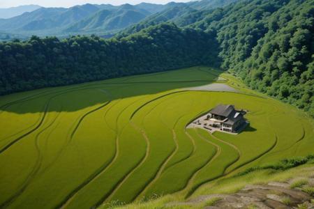 Rice terrace, bright