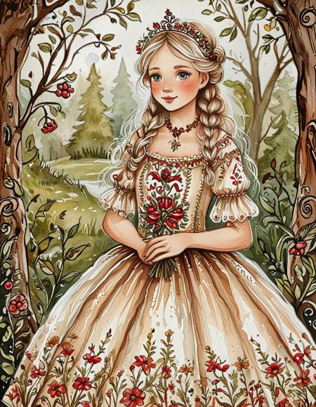 Rustic Watercolor & Ink Style X40_a3