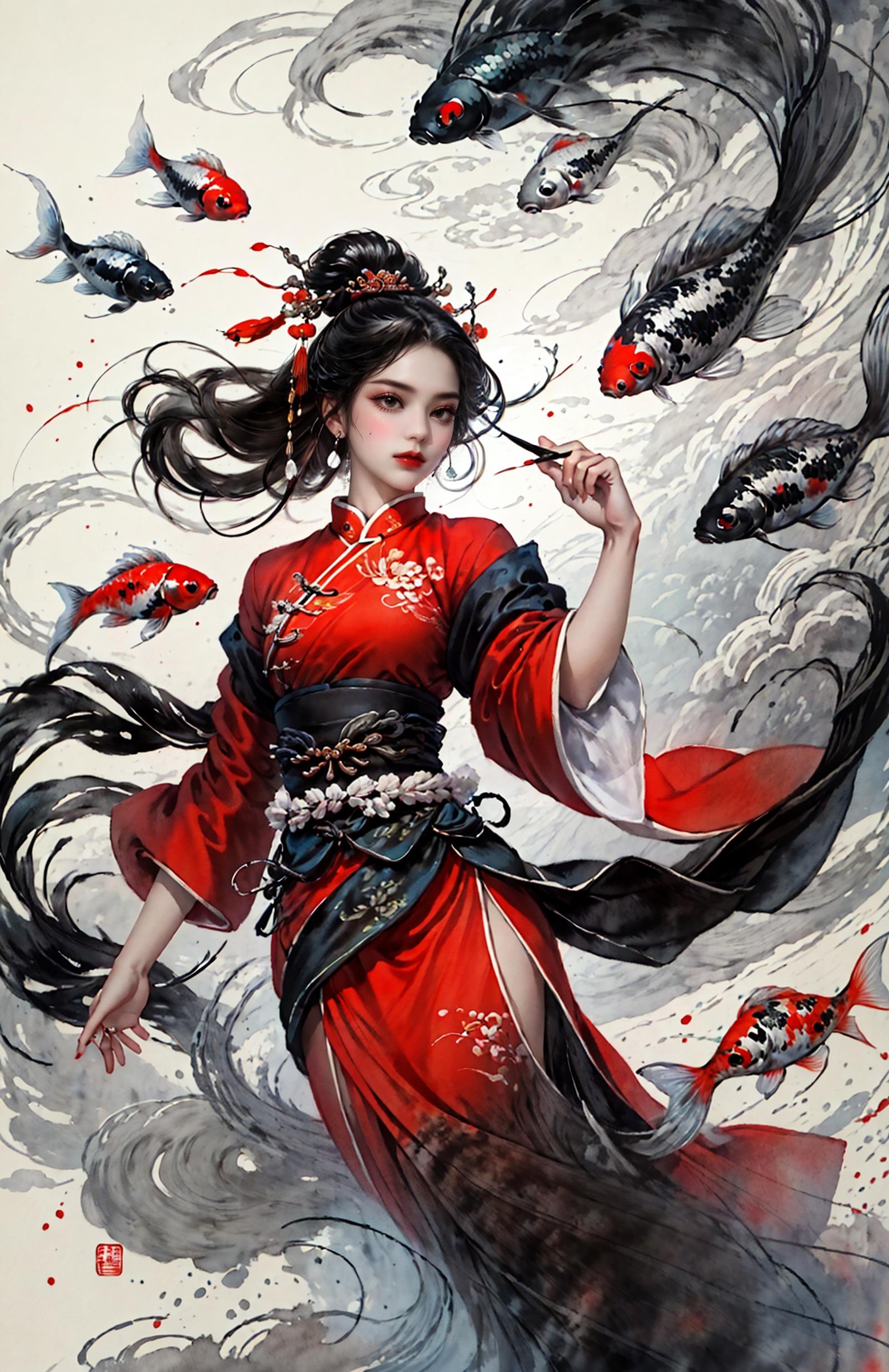 绪儿-水墨鱼fish image by XRYCJ