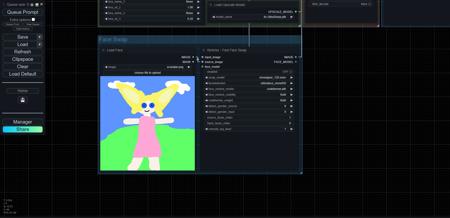 Simple Comfy - "Point and Shoot" using KSample with FaceSwap, HighRes, Upscale v2 - 16:9 Horizontal