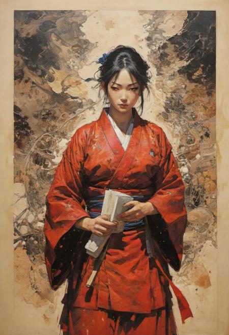 by James Gurney, Manga style art, vibrant, high-energy, detailed, iconic, Japanese comic style, manga,, (teacher:1.4), (masterpiece, best quality:1.4) , in the style of nicola samori,