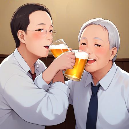 cross drinking (러브샷) SDXL_v1