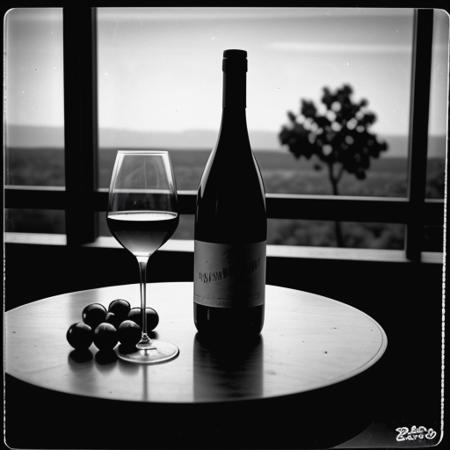 kata_bd vintage photograph monochrome of fruit and wine on top of a table  damage  black_white <lora:knives_and_time:1>  <lora:pytorch_lora_weights:1>