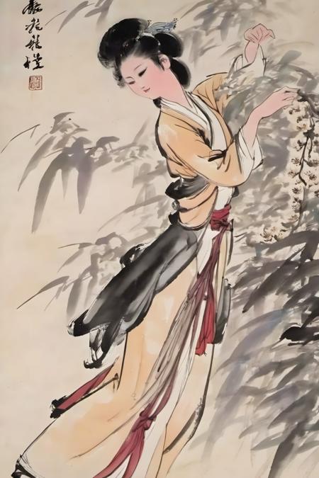 Chinese ink painting traditional media liujiyou