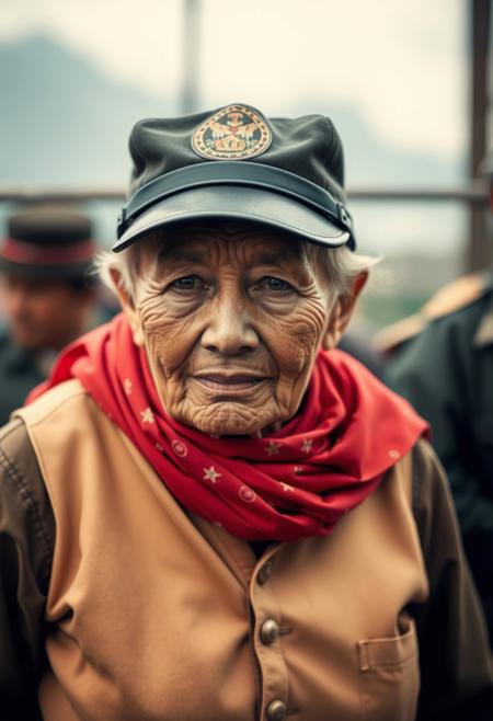 There was a veteran who participated in the Vietnam War. He was captured by a female Vietcong. Because the female Vietcong treated him very well during his captivity, he fell in love with her.
Later, the United States and Vietnam exchanged prisoners of war. Before he was exchanged, he mustered up the courage to propose to her, but she refused.
Years later, the veteran returned to Vietnam to see her, and she had become a grandmother.
FHD, Rich in details, masterpiece.
