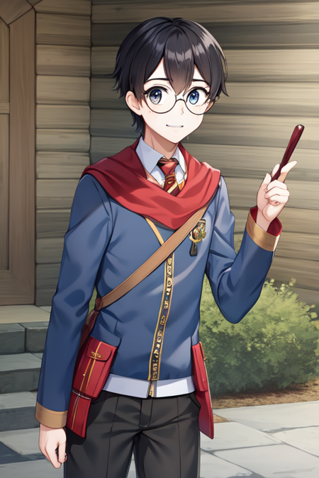 ccanatoly, glasses, cosplay, harry potter /(cosplay/), hogwarts uniform